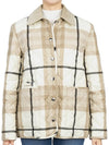 Check Diamond Quilted Jacket Beige - BURBERRY - BALAAN 5