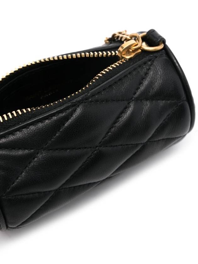 Micro Sade Tube Lambskin Shoulder Bag Black - SAINT LAURENT - BALAAN 5