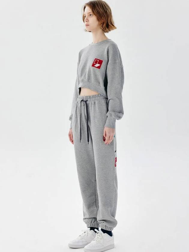 Unisex BXJGPT Door Box Sweat Jogger Pants Gray - CHANCE'S NOI - BALAAN 3