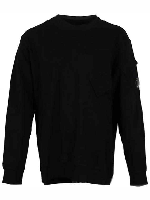 Men's Diagonal Wappen Sweatshirt Black - CP COMPANY - BALAAN 2