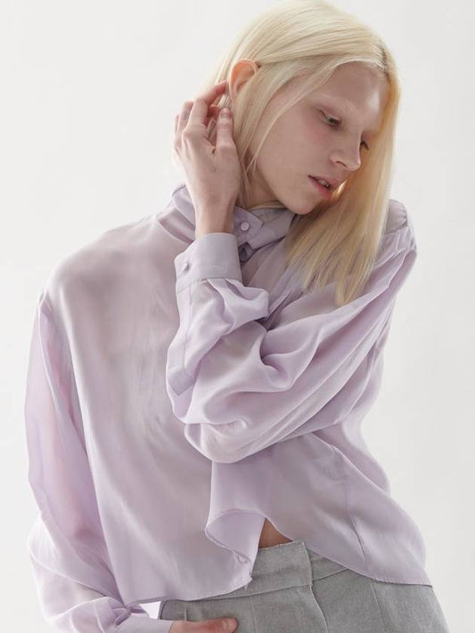Women’s High Neck Shirt_Lavender - CEJ - BALAAN 1