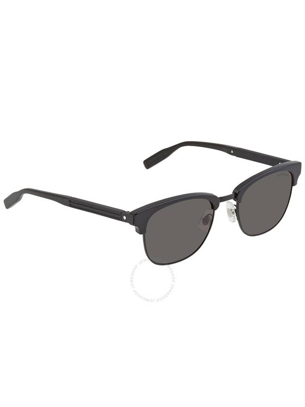 MontBlanc Grey Browline Men's Sunglasses MB0164S 001 52 - MONTBLANC - BALAAN 2