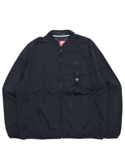 Tech Woven Zip Up Jacket Black - NIKE - BALAAN 2