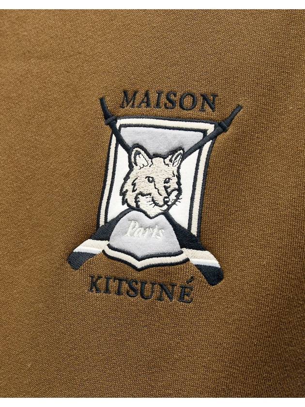 College Fox Embroidered Hoodie Green - MAISON KITSUNE - BALAAN 6