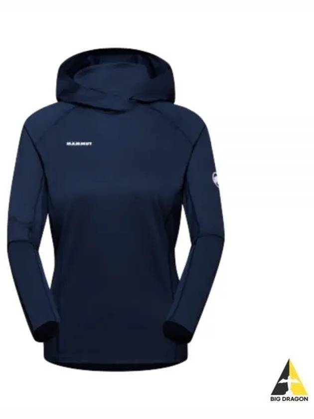 Women's Selun FL Sun Hoodie Navy - MAMMUT - BALAAN 2