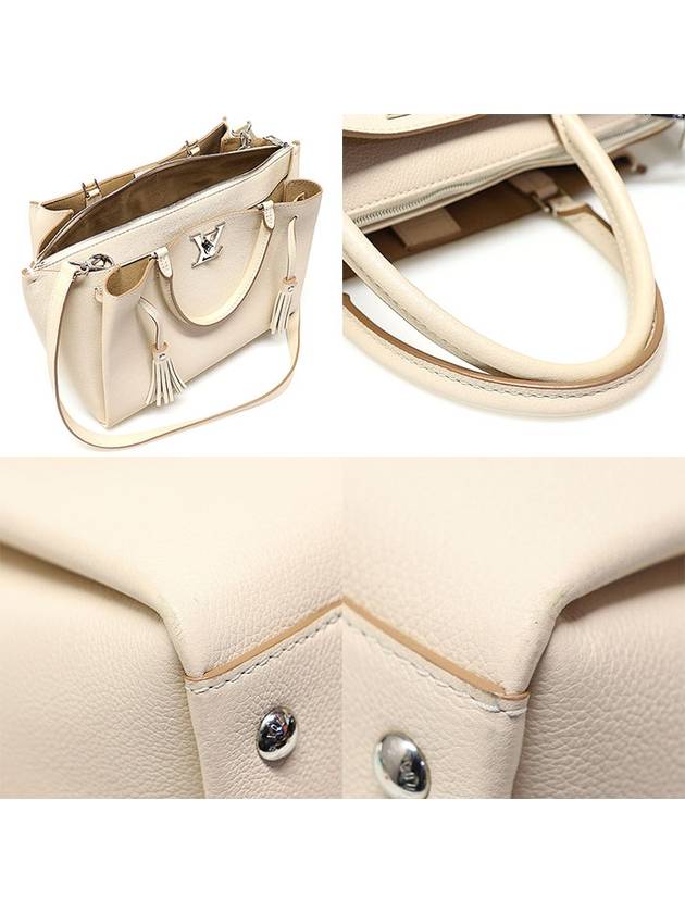 M54265 Cream Beige Calfskin Silver Lakmito Tassel 2WAY - LOUIS VUITTON - BALAAN 6