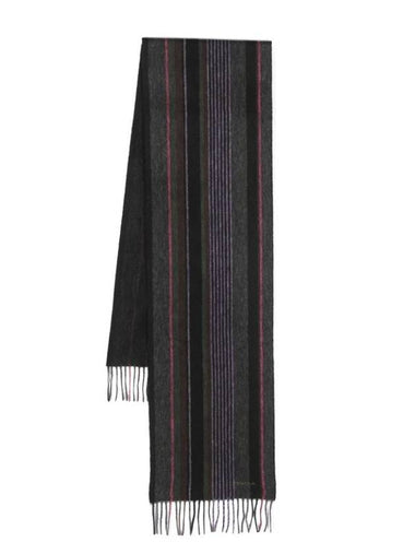 Striped Pattern Lambswool Scarf - PAUL SMITH - BALAAN 1