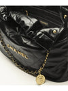 Medium Shoulder Bag Shiny Calfskin Gold Black - CHANEL - BALAAN 6