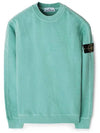 Logo Patch Crew Neck Sweatshirt Light Green - STONE ISLAND - BALAAN 2