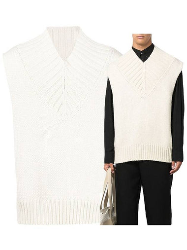 Knit vest J21GP0043 J14560 105 - JIL SANDER - BALAAN 1