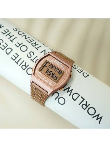 Men's Rose Gold Waterproof Digital Electronic Metal Watch - CASIO - BALAAN 1