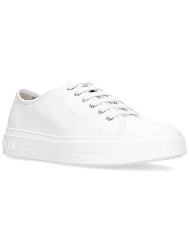 23FW Mediter Eco Low Top Sneakers White 0751193 - SALVATORE FERRAGAMO - BALAAN 2