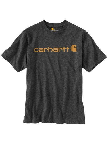 Loose fit heavyweight short sleeve logo graphic T shirt - CARHARTT - BALAAN 1