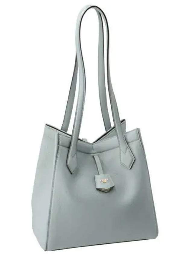 Origami Medium Leather Tote Bag Blue - FENDI - BALAAN 2