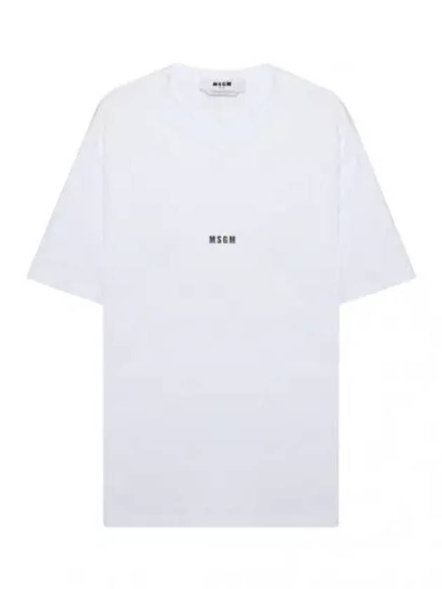 Micro Logo Short Sleeve T Shirt Men s Tee - MSGM - BALAAN 1