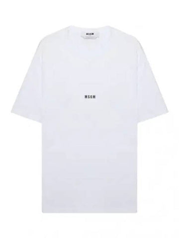 Micro Logo Short Sleeve T Shirt Men s Tee - MSGM - BALAAN 1