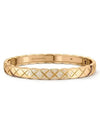 Coco Crush Quilted Diamond Bracelet Gold - CHANEL - BALAAN 1