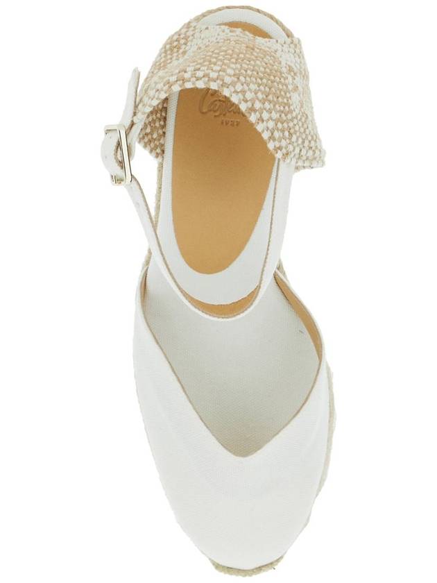 'Chiarita' Closed Toe Espadrilles In White And Beige Canvas Woman - CASTANER - BALAAN 3