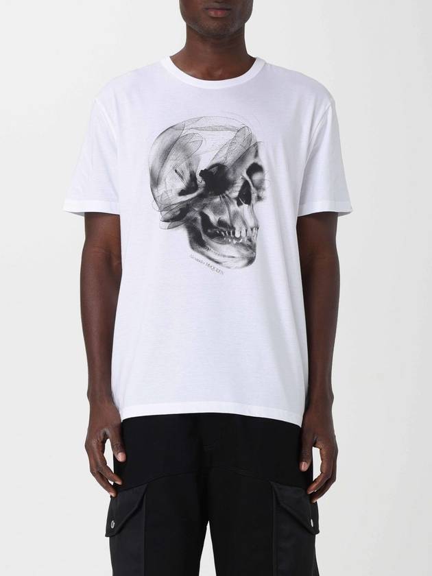 T-shirt Alexander McQueen con stampa Skull - ALEXANDER MCQUEEN - BALAAN 1