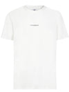 Jersey Reverse Print Short Sleeve T-Shirt White - CP COMPANY - BALAAN 1