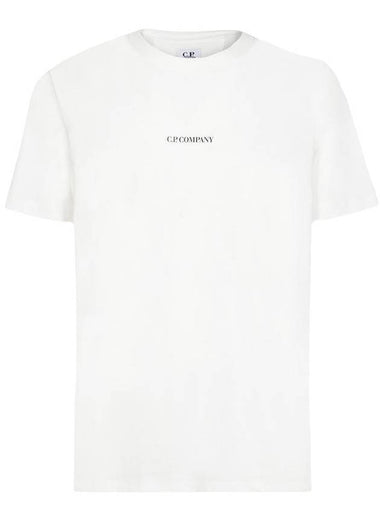 Jersey Reverse Print Short Sleeve T-Shirt White - CP COMPANY - BALAAN 1