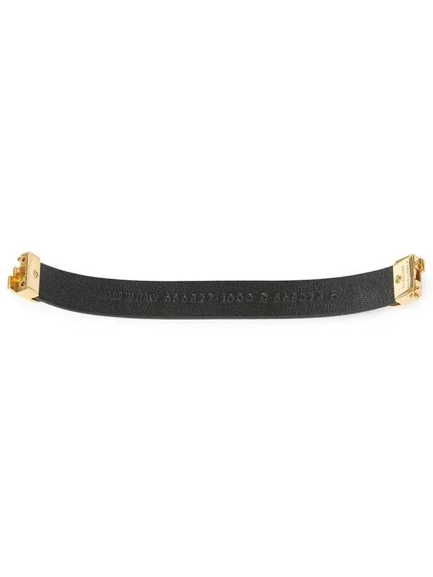 BB Thin Leather Bracelet Black - BALENCIAGA - BALAAN 4