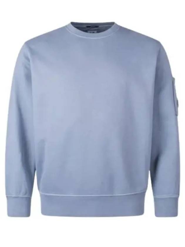 Brushed Emerized Diagonal Fleece Lens Sweatshirt Blue - CP COMPANY - BALAAN 2