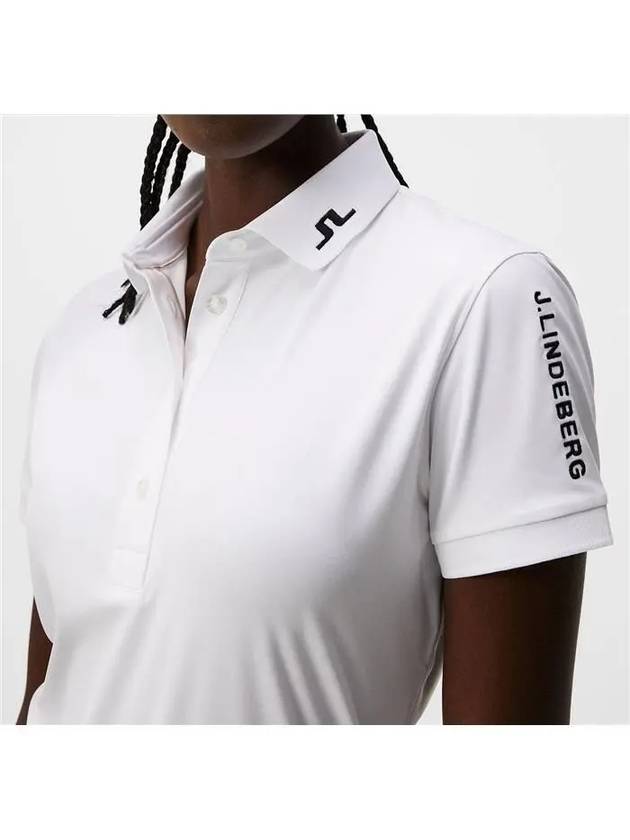 Women's Tour Tech Golf Polo White - J.LINDEBERG - BALAAN 3