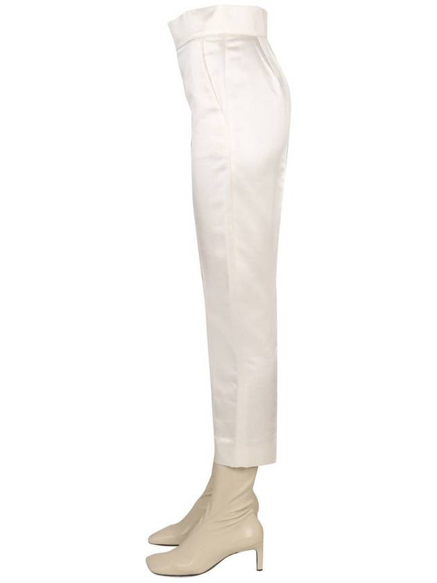 Geisha Straight Pants Optical White - MAX MARA - BALAAN 4