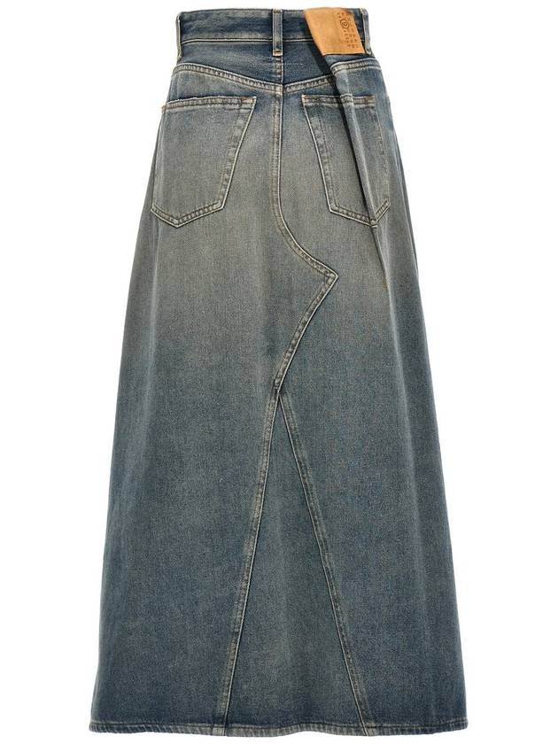 Mm6 Maison Margiela Delavé Denim Skirt - MAISON MARGIELA - BALAAN 2