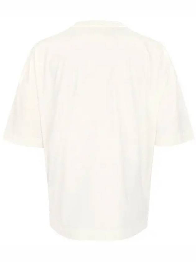 Boxy Short Sleeve T-Shirt Chalk - LEMAIRE - BALAAN 3