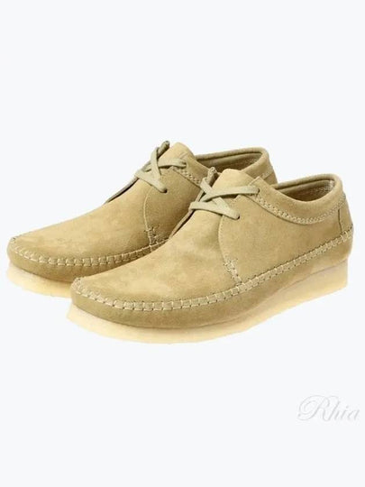 Weaver Maple Suede Loafers Beige - CLARKS - BALAAN 2