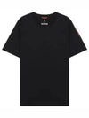 Men's Track Cotton Short Sleeve T-Shirt Black - PARAJUMPERS - BALAAN 2