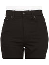 Crop Slim Fit Denim Jeans Black - AMI - BALAAN 7