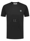 Logo Patch Short Sleeve T-Shirt Black - STONE ISLAND - BALAAN 2