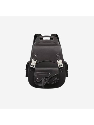 Maxi Gallop Grained Calfskin Backpack Black - DIOR - BALAAN 1