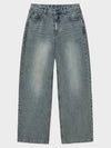 Classic wide denim pants light blue - NOIRER - BALAAN 3