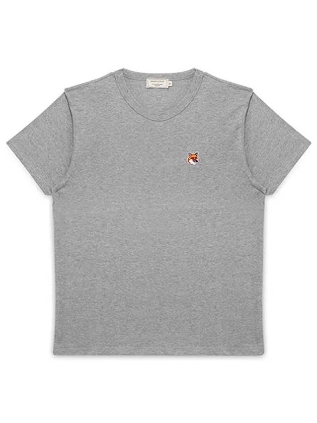 Fox Head Patch Regular Short Sleeve T-Shirt Grey - MAISON KITSUNE - BALAAN 6