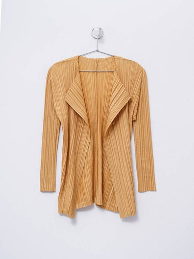 pleated open cardigan - ISSEY MIYAKE - BALAAN 1