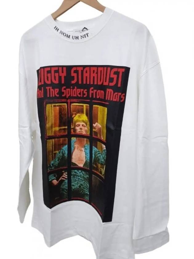 Ziggy Stardust Print Long Sleeve T Shirt White - IH NOM UH NIT - BALAAN 5