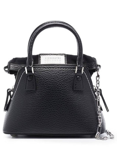 5AC Classique Micro Tote Bag Black - MAISON MARGIELA - BALAAN 2