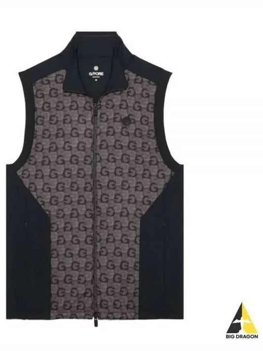 Golf PERFORMER G'S NYLON SLIM FIT VEST G4MA23O49A ONYX Men's Performer Nylon Slim Fit Vest - G/FORE - BALAAN 2