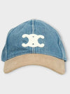 Triomphe Denim Ball Cap Blue - CELINE - BALAAN 3