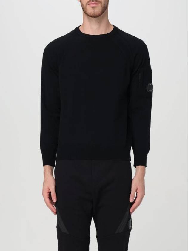 Lens Detail Knit Top Black - CP COMPANY - BALAAN 1