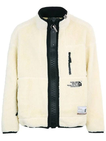 22FW A09BL631 WHITE Fleece White Jacket - MIHARA YASUHIRO - BALAAN 1