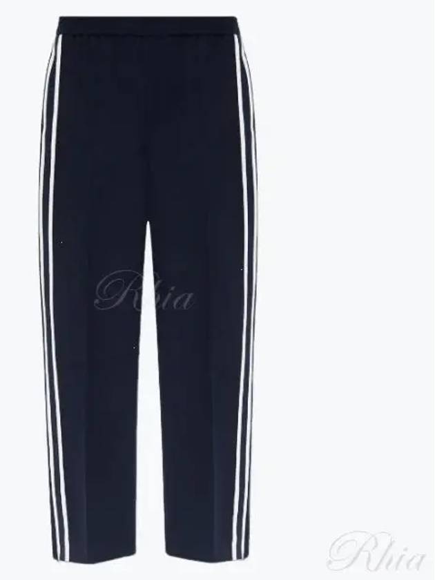 Ribbon Jogger Track Pants Navy - AMI - BALAAN 2