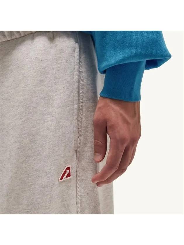 Men's Logo Patch Track Pants Pale Gray - AUTRY - BALAAN 4