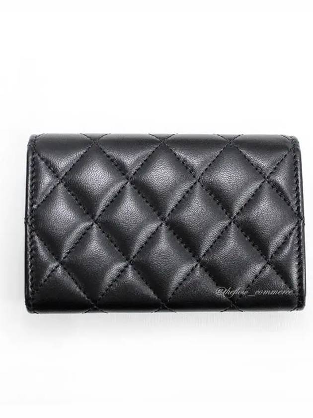 24SS PreCollection Pearl CC Classic Snap Card Wallet Lamb Skin AP3813 B15723 94305 - CHANEL - BALAAN 5