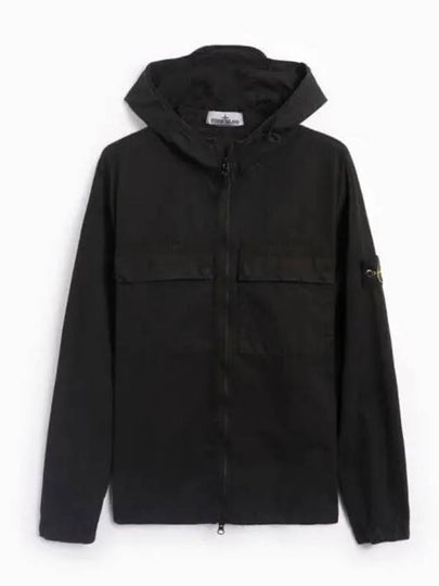 Wappen Old Effect Hooded Jacket Black - STONE ISLAND - BALAAN 2