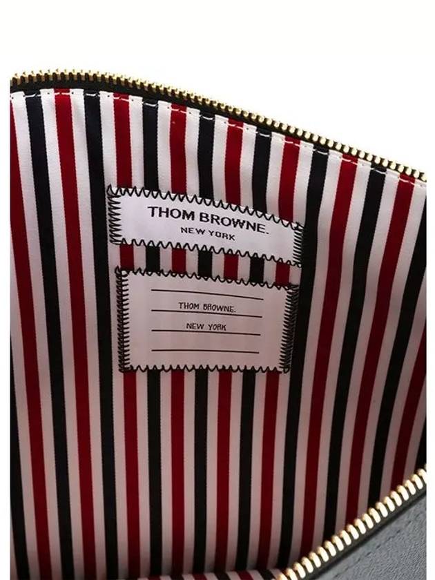 Medium Document Holder Clutch Bag Black - THOM BROWNE - BALAAN 4